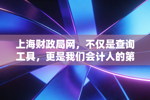 上海财政局网，不仅是查询工具，更是我们会计人的第二大脑与职业风向标