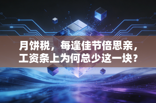 月饼税，每逢佳节倍思亲，工资条上为何总少这一块？