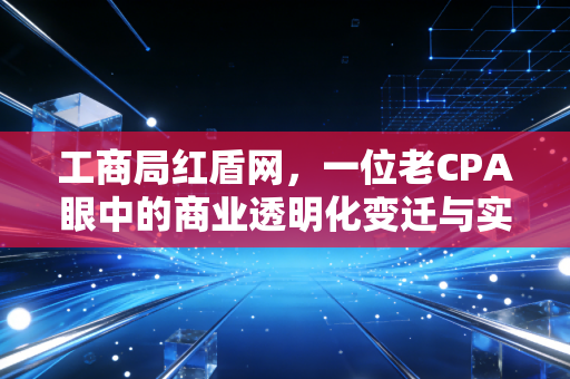 工商局红盾网，一位老CPA眼中的商业透明化变迁与实战启示