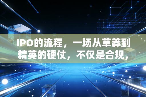 IPO的流程，一场从草莽到精英的硬仗，不仅是合规，更是人性的博弈