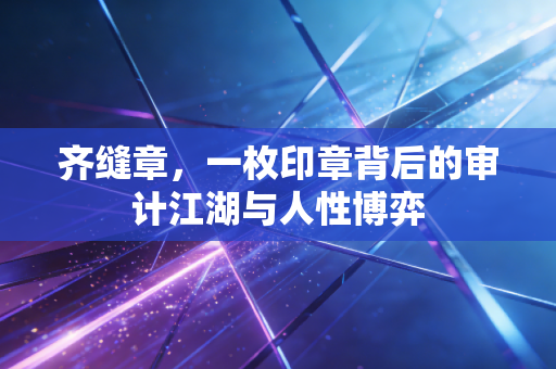 齐缝章，一枚印章背后的审计江湖与人性博弈