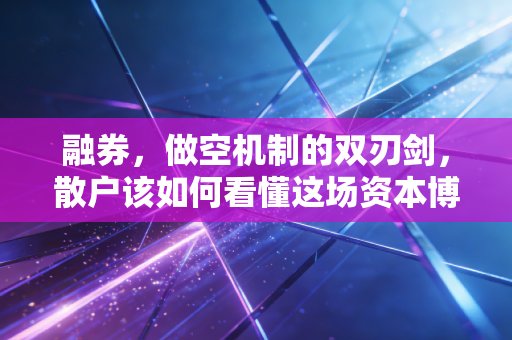 融券，做空机制的双刃剑，散户该如何看懂这场资本博弈？