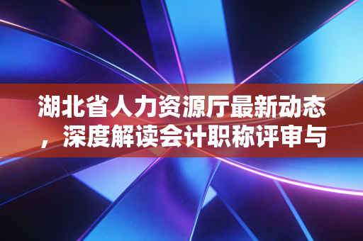 湖北省人力资源厅最新动态，深度解读会计职称评审与职业发展新风向