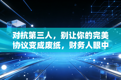对抗第三人，别让你的完美协议变成废纸，财务人眼中的资产保全真相