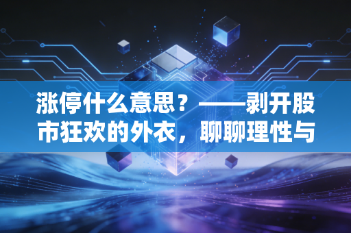 涨停什么意思？——剥开股市狂欢的外衣，聊聊理性与泡沫
