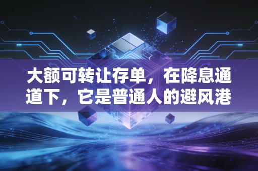 大额可转让存单，在降息通道下，它是普通人的避风港还是高净值者的专属玩具？