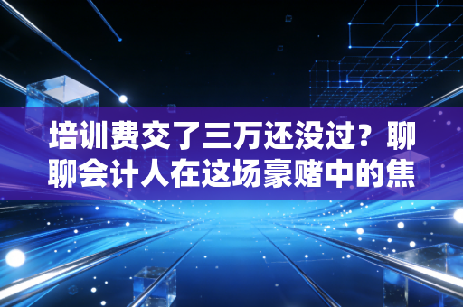 培训费交了三万还没过？聊聊会计人在这场豪赌中的焦虑与希望