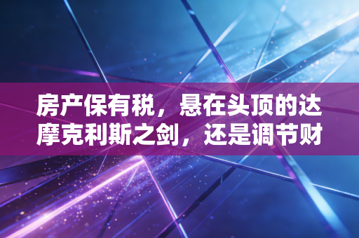 房产保有税，悬在头顶的达摩克利斯之剑，还是调节财富的必经之路？