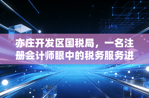 亦庄开发区国税局，一名注册会计师眼中的税务服务进化论与营商环境的温度