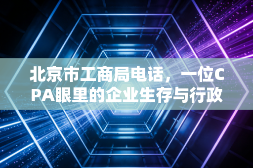 北京市工商局电话，一位CPA眼里的企业生存与行政博弈