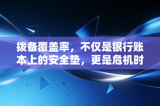 拨备覆盖率，不仅是银行账本上的安全垫，更是危机时刻的良心账