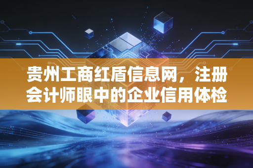 贵州工商红盾信息网，注册会计师眼中的企业信用体检中心