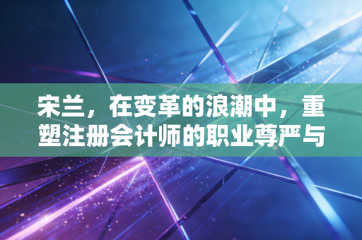 宋兰，在变革的浪潮中，重塑注册会计师的职业尊严与价值