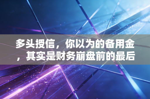 多头授信，你以为的备用金，其实是财务崩盘前的最后狂欢