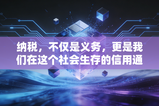 纳税，不仅是义务，更是我们在这个社会生存的信用通行证