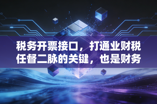 税务开票接口，打通业财税任督二脉的关键，也是财务人进阶的必修课