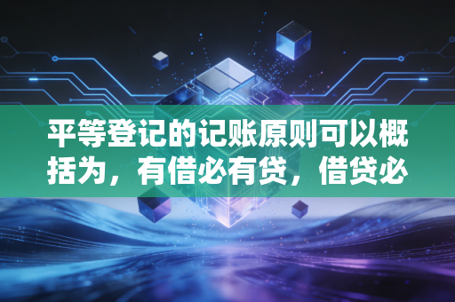 平等登记的记账原则可以概括为，有借必有贷，借贷必相等——透视复式记账法背后的商业逻辑与生活哲学