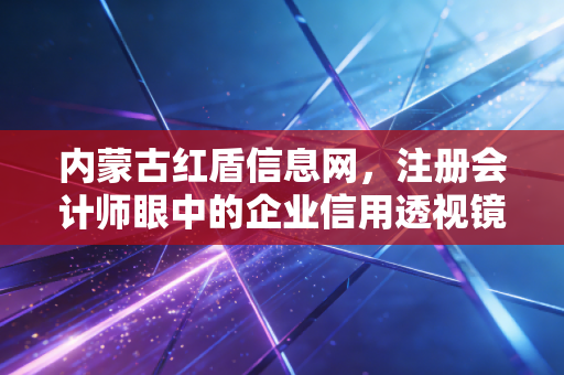 内蒙古红盾信息网，注册会计师眼中的企业信用透视镜与合规避坑指南