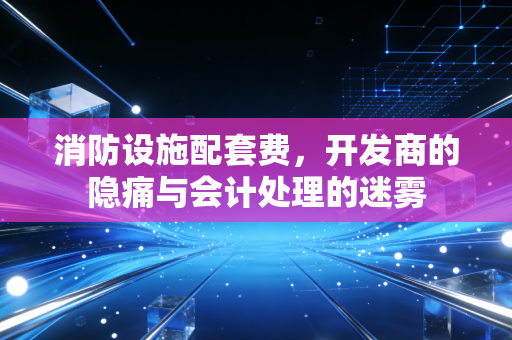 消防设施配套费，开发商的隐痛与会计处理的迷雾