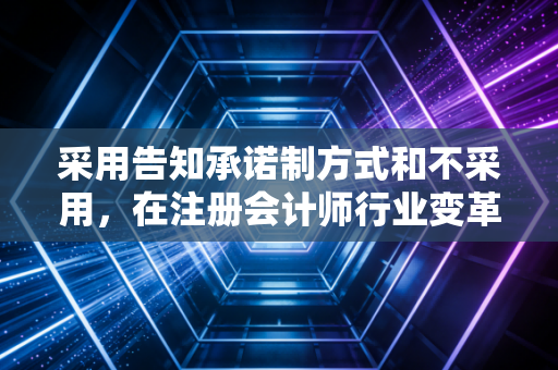采用告知承诺制方式和不采用，在注册会计师行业变革中寻找效率与诚信的平衡点