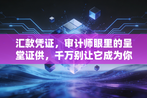 汇款凭证，审计师眼里的呈堂证供，千万别让它成为你的噩梦