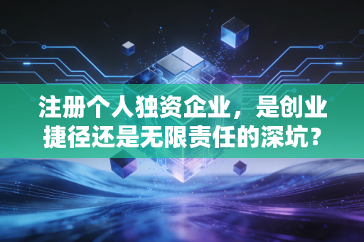 注册个人独资企业，是创业捷径还是无限责任的深坑？一位注会老兵的大实话