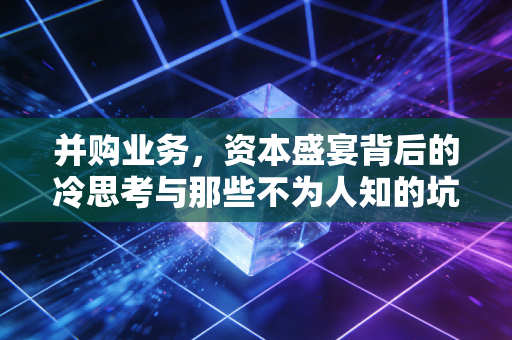 并购业务，资本盛宴背后的冷思考与那些不为人知的坑