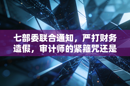 七部委联合通知，严打财务造假，审计师的紧箍咒还是护身符？