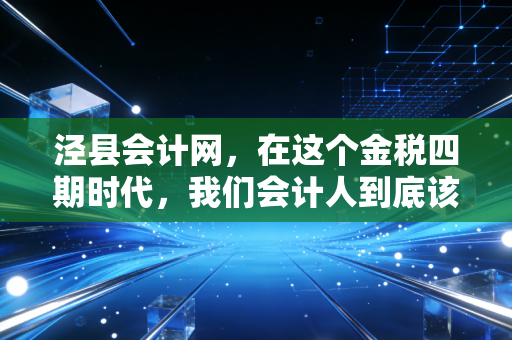 泾县会计网，在这个金税四期时代，我们会计人到底该何去何从？