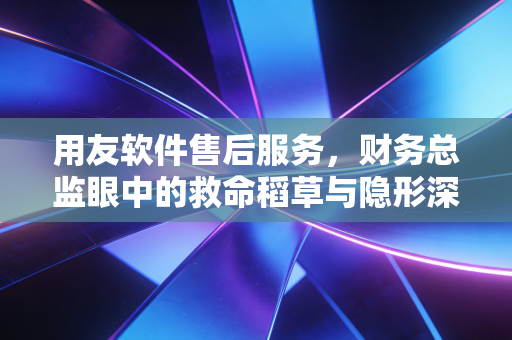 用友软件售后服务，财务总监眼中的救命稻草与隐形深坑