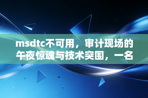 msdtc不可用，审计现场的午夜惊魂与技术突围，一名注会眼中的数字化困境