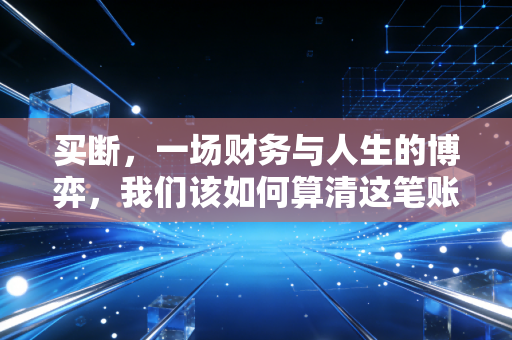 买断，一场财务与人生的博弈，我们该如何算清这笔账？