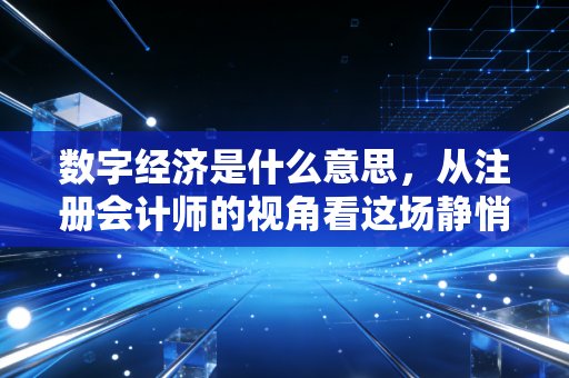 数字经济是什么意思，从注册会计师的视角看这场静悄悄的商业革命