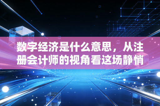 数字经济是什么意思，从注册会计师的视角看这场静悄悄的商业革命