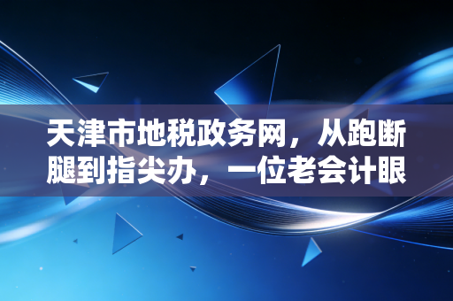 天津市地税政务网,从跑断腿到指尖办,一位老会计眼中的税务变迁史