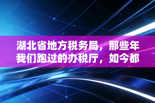 湖北省地方税务局,那些年我们跑过的办税厅,如今都变成了指尖上的便捷