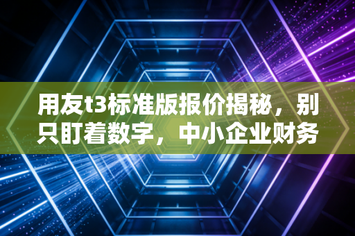 用友t3标准版报价揭秘，别只盯着数字，中小企业财务升级的这笔账该怎么算？
