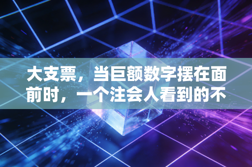 大支票,当巨额数字摆在面前时,一个注会人看到的不仅是钱,更是人性的试金石