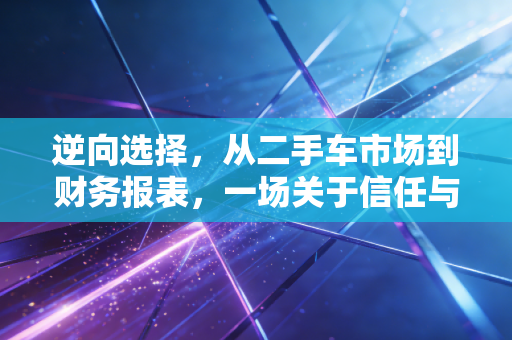 逆向选择，从二手车市场到财务报表，一场关于信任与信息的隐形博弈