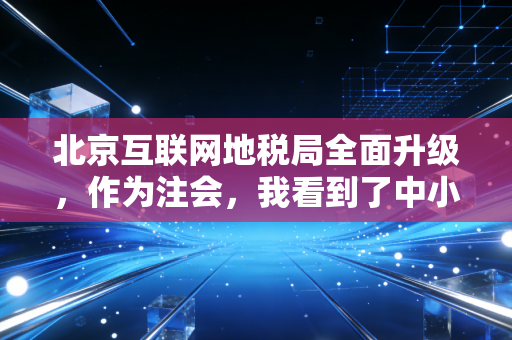 北京互联网地税局全面升级，作为注会，我看到了中小企业的喜与忧