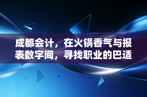 成都会计,在火锅香气与报表数字间,寻找职业的巴适与突围