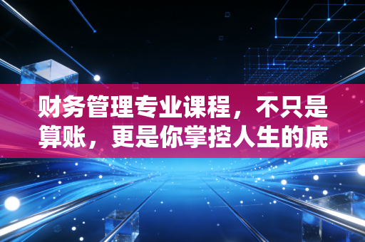 财务管理专业课程，不只是算账，更是你掌控人生的底层逻辑