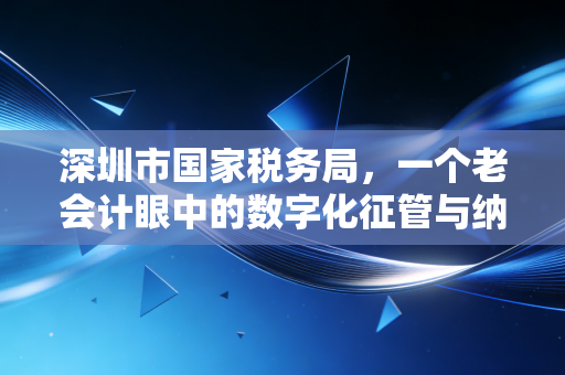 深圳市国家税务局，一个老会计眼中的数字化征管与纳税服务进化史