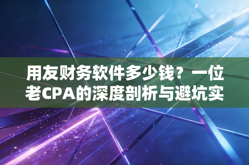 用友财务软件多少钱?一位老CPA的深度剖析与避坑实录