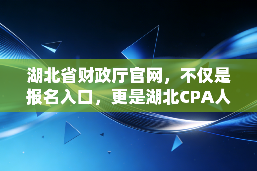 湖北省财政厅官网，不仅是报名入口，更是湖北CPA人的职业灯塔