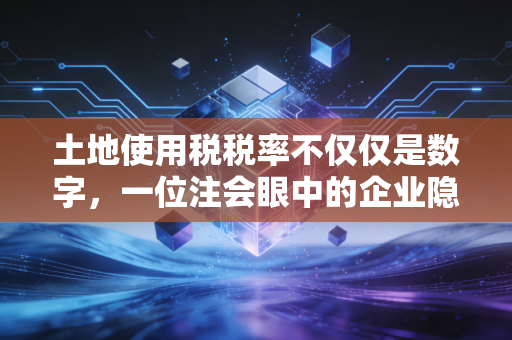 土地使用税税率不仅仅是数字,一位注会眼中的企业隐形成本与筹划智慧