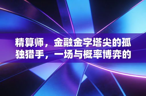 精算师,金融金字塔尖的孤独猎手,一场与概率博弈的终身修行