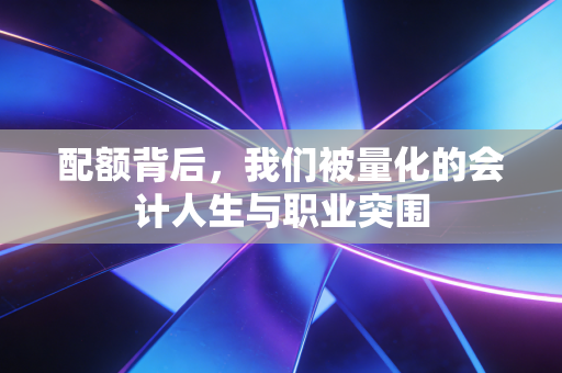 配额背后,我们被量化的会计人生与职业突围