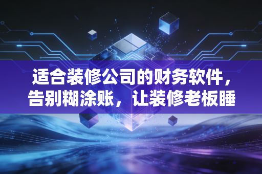 适合装修公司的财务软件,告别糊涂账,让装修老板睡个安稳觉
