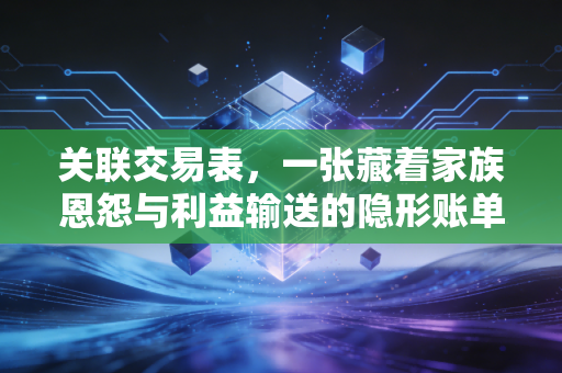 关联交易表,一张藏着家族恩怨与利益输送的隐形账单